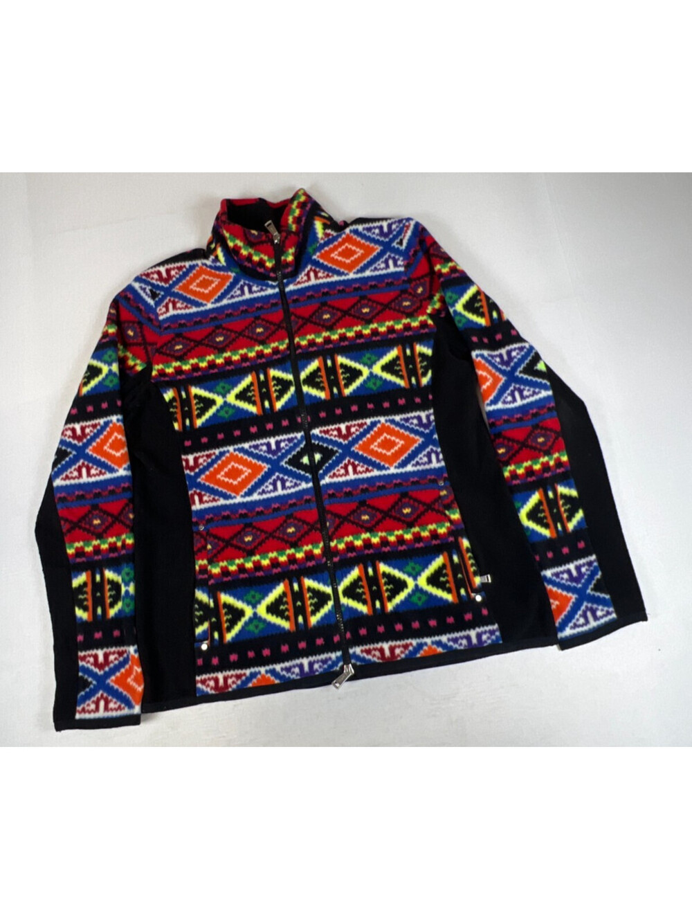 Vintage Lauren Active Ralph Lauren Women L Aztec Fleece Jacket - Picture 7 of 10